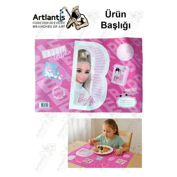 Beslenme Bezi Kız Modeli Yıkanabilir 32x47 Cm 1 Adet Beslenme Örtüsü Okul Öncesi Kreş Anasınıfı İlkokul İçin İdeal - Görsel 3