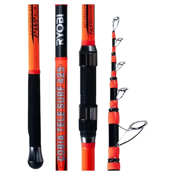 Ryobi Cobia Telesurf 425 Cm 100-300 Gr Teleskopik Surf Kamış - Görsel 4