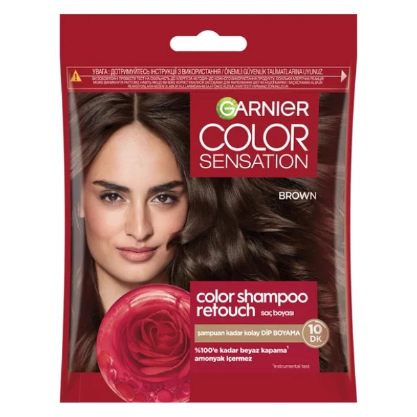 Garnier Color Shampoo Retouch 4.0 Brown Saç Boyası - Görsel 3