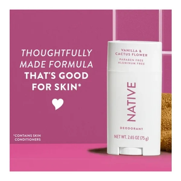 Native Vanilla & Cactus Flower 75 Gr Stick Deodorant - Görsel 8