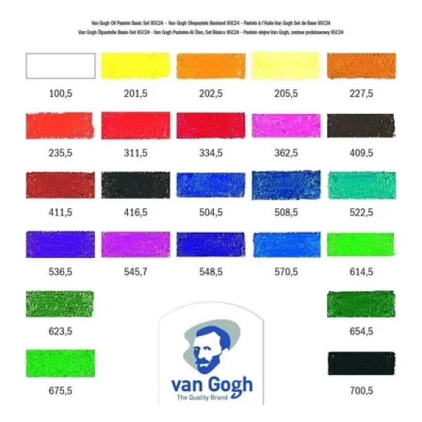 Talens Van Gogh 24'lü Yağlı Pastel Boya - Görsel 4