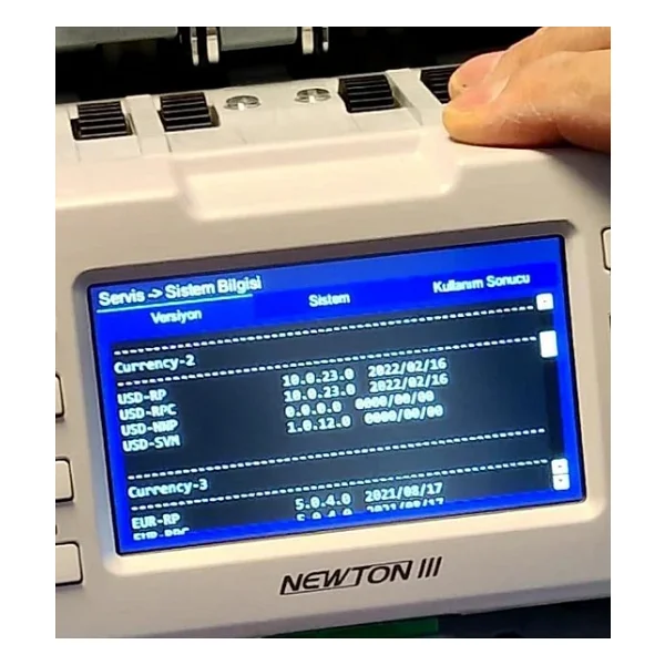 Kisan Newton 3 Premium 1 + 1 Çift Katlı Para Sayma Makinesi - Görsel 4