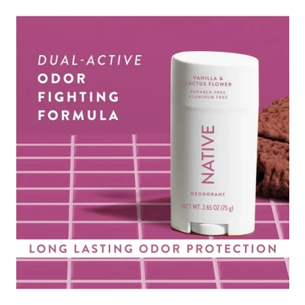 Native Vanilla & Cactus Flower 75 Gr Stick Deodorant - Görsel 9
