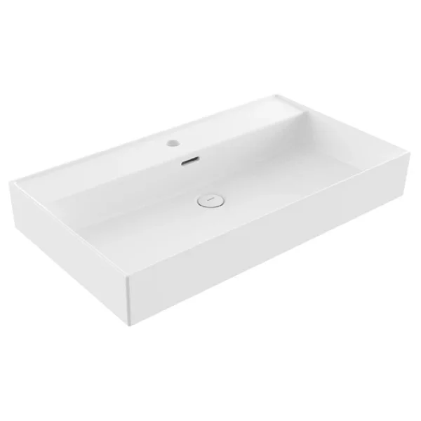 Bocchi Milano 1377-002-0126 80 Cm Mat Beyaz Tezgah Üstü Lavabo - Görsel 5
