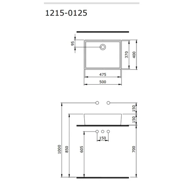 Bocchi Milano 1215-020-0125 50 cm Mat Antrasit Çanak Lavabo - Görsel 6