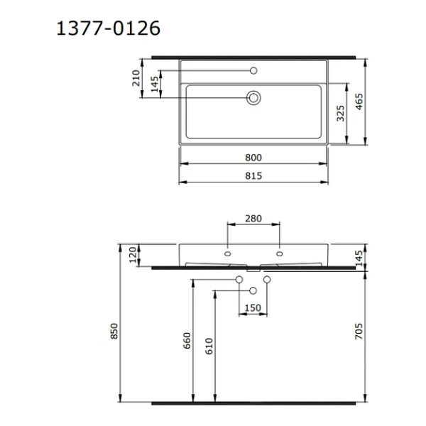 Bocchi Milano 1377-002-0126 80 Cm Mat Beyaz Tezgah Üstü Lavabo - Görsel 6