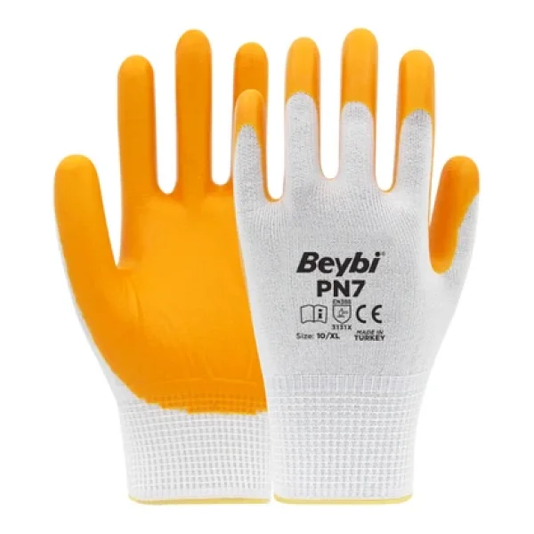Beybi Pn7 Polyester Örme Nitril Eldiven 288 Çift - Görsel 2