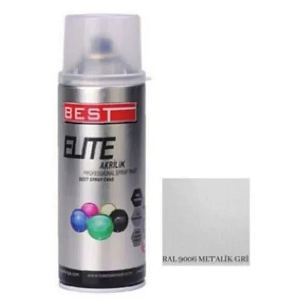 Best Sprey Boya Elite Ral Metal Gri (9006) 400 Ml - Görsel 3