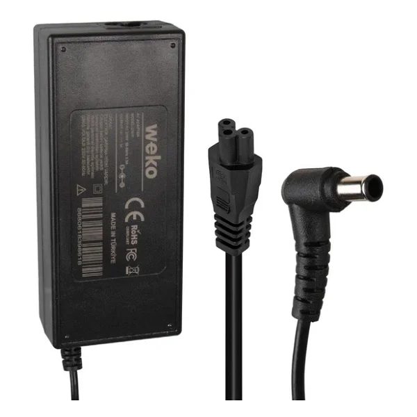 Weko 14 Volt 3 Amper 6.5x4.4 Uçlu Yerli Üretim Plastik Kasa Masaüstü Samsung Monitör Adaptörü Şarj Cihazı Aleti - Görsel 3