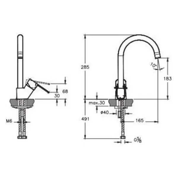 Artema Nora S A42871 Krom Mutfak Bataryası - Görsel 5