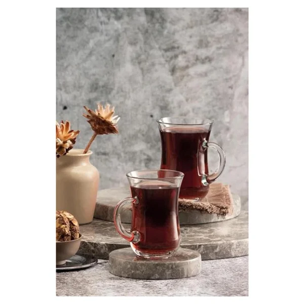 Paşabahçe Lina 55783 6'lı Kulplu Çay Bardağı - Görsel 6