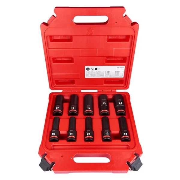Milwaukee 4932480457 1/2 İnç Uzun 10 Parça Darbeli Lokma Seti - Görsel 6