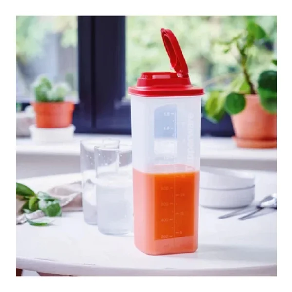Tupperware Çok Amaçlı Sürahi 2 Litre Kırmızı - Görsel 5