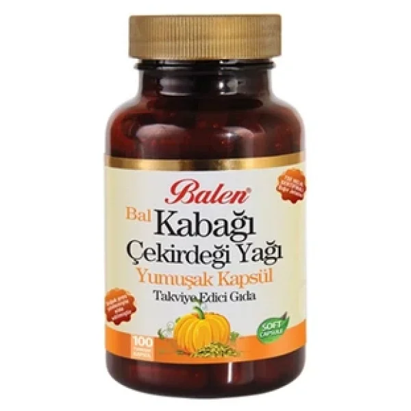 Balen Bal Kabağı Çekirdeği Yağı 100 Yumuşak Kapsül - Görsel 3