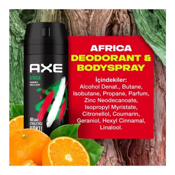 Axe Africa 150 Ml Erkek Deodorant - Görsel 6