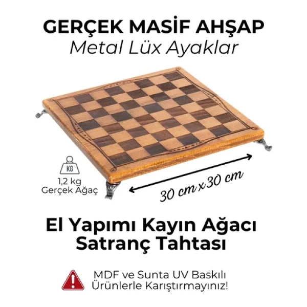 Mc40 Antik Mısır Figürlü Metal Satranç Takımı - Lüks Hediyelik Satranç Takımı - Görsel 4