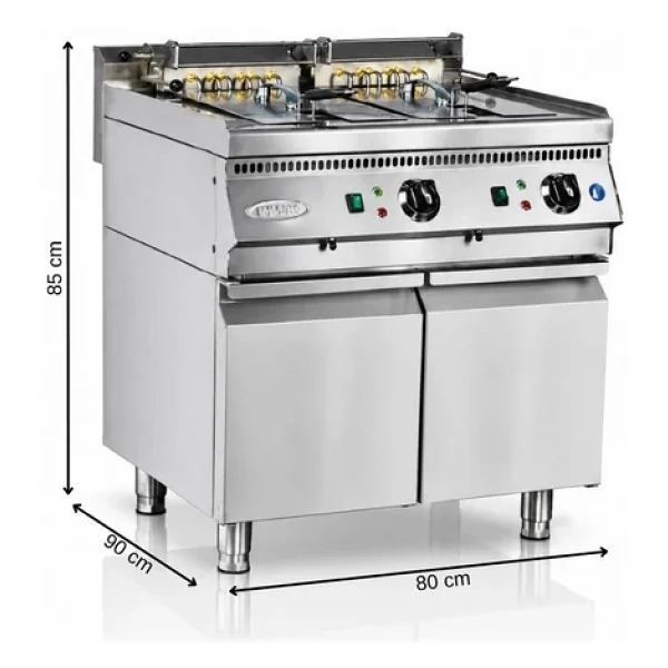 Pimak Elektrikli Fritöz 900 Seri 24 + 24 Lt 80 X 90 X 85 (Cm) - Görsel 4