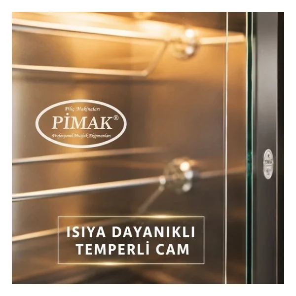 Pimak Dik Tip Piliç Çevirme Makinesi Doğalgazlı 15 Piliç - Görsel 6