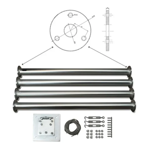 İsta Breeze İ-700 W 12v/24v/48v Rüzgar Türbini + Hibrit Şarj Kontrol Cihazı + Direk Seti - Görsel 7