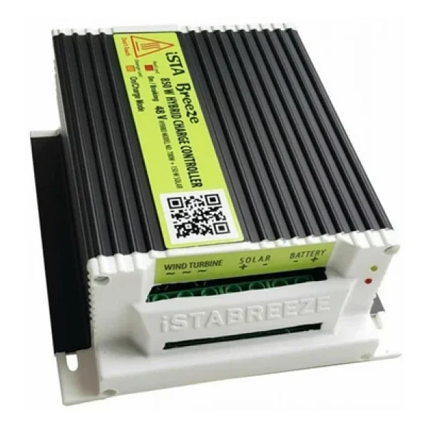İsta Breeze İ-700 W 12v/24v/48v Rüzgar Türbini + Hibrit Şarj Kontrol Cihazı + Direk Seti - Görsel 6