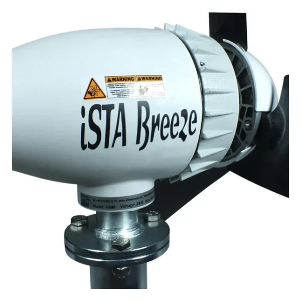 İsta Breeze İ500 24 V Rüzgar Türbini + Hibrit Şarj Kontrol Cihazı Seti - Görsel 4