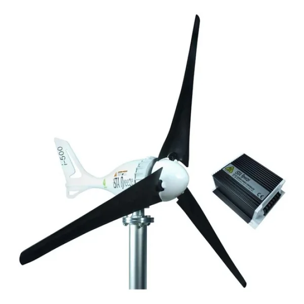 İsta Breeze İ500 24 V Rüzgar Türbini + Hibrit Şarj Kontrol Cihazı Seti - Görsel 3