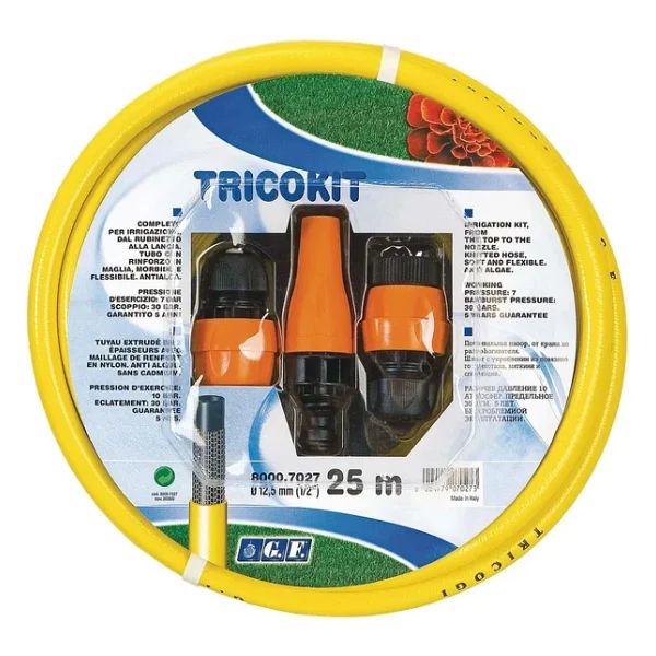 Gf Örgülü Bahçe Sulama Hortum Seti 25 M 1/2" Tricokit - Görsel 3
