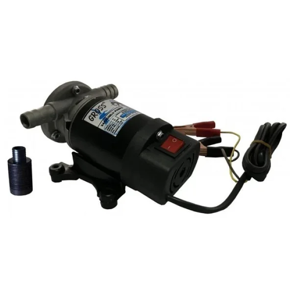 Gross 24 Volt Vakumlu Sivi Aktarim 3/4"Mazot Su Sut Pompasi Kendinden Emisli - Görsel 4