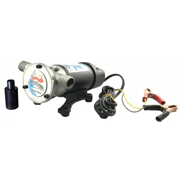 Gross 12 Volt Vakumlu Sıvı Aktarım 1"Mazot Su Süt Pompası Kendinden Emişli - Görsel 3