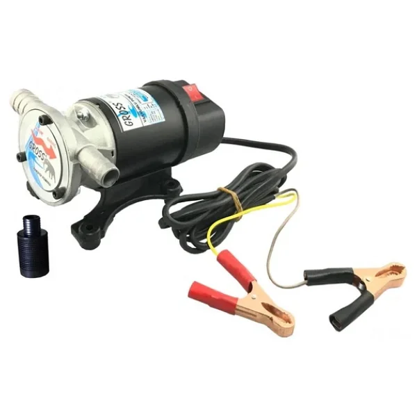 Gross 12 Volt Vakumlu Sıvı Aktarım 3/4"Mazot Su Süt Pompası Kendinden Emişli - Görsel 3