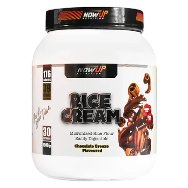 Nowup Nutrıtıon Rice Cream - Chocolate Breeze: Çikolata Esintisi Aromalı Pirinç Kreması (1500gr, 30 Porsiyon) - Görsel 3