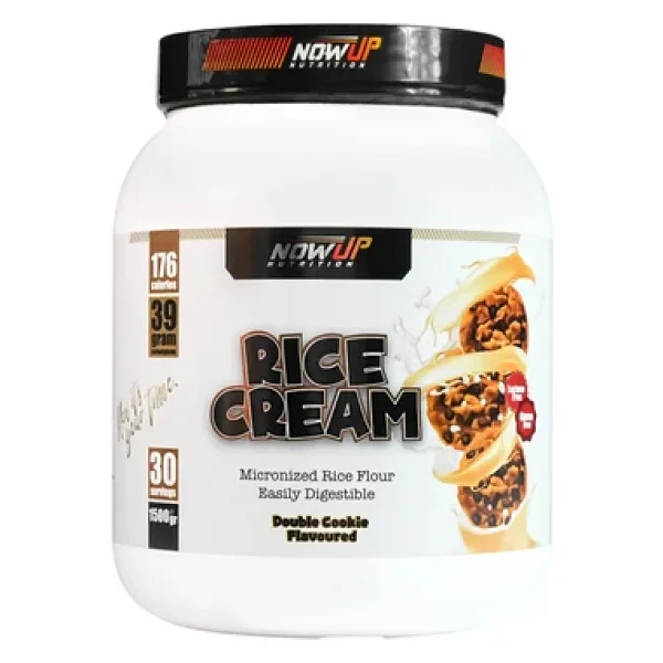 Nowup Nutrıtıon Rice Cream - Double Cookie: Kurabiye Aromalı Pirinç Kreması (1500gr, 30 Porsiyon) - Görsel 3