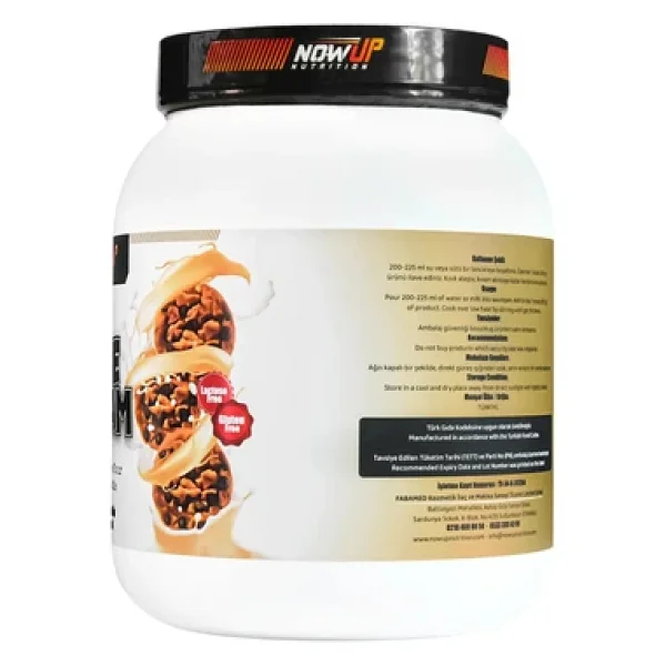 Nowup Nutrıtıon Rice Cream - Double Cookie: Kurabiye Aromalı Pirinç Kreması (1500gr, 30 Porsiyon) - Görsel 4