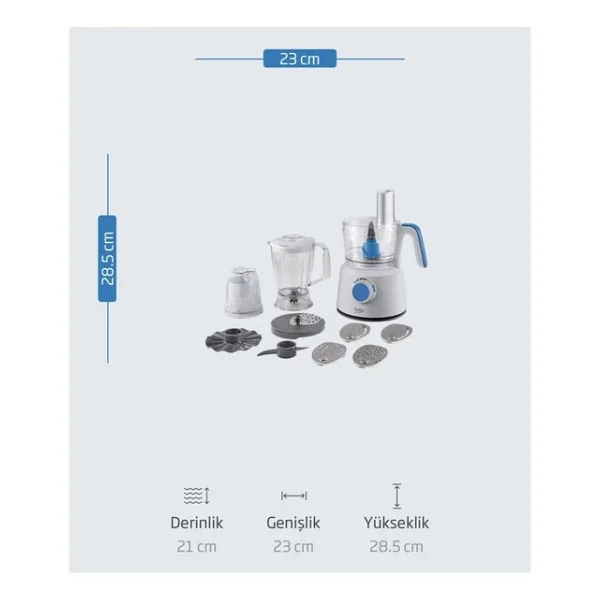 Beko Bkk 1391 1000 W Mutfak Robotu - Görsel 5