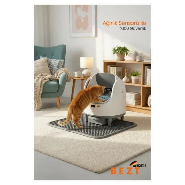 Bezt Pure Cat Akıllı Otomatik Kedi Tuvaleti - Görsel 6