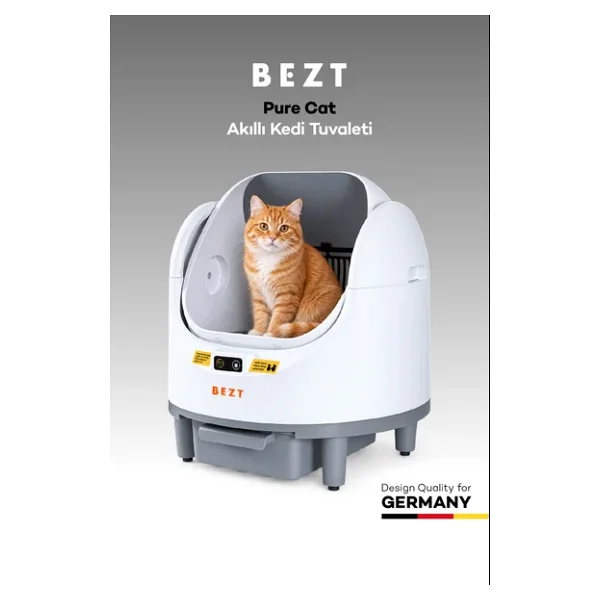 Bezt Pure Cat Akıllı Otomatik Kedi Tuvaleti - Görsel 3