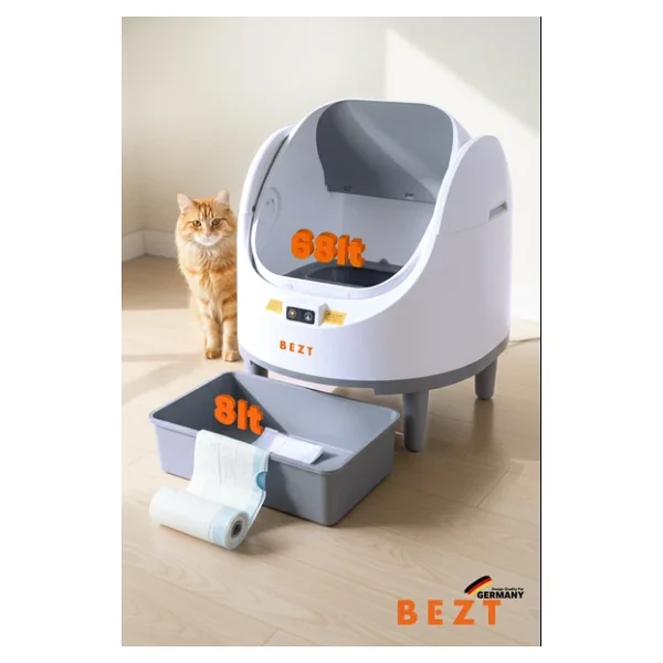 Bezt Pure Cat Akıllı Otomatik Kedi Tuvaleti - Görsel 8