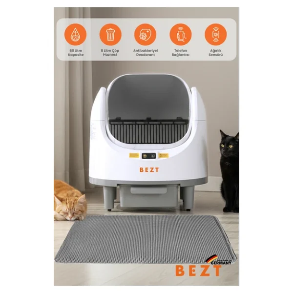 Bezt Pure Cat Akıllı Otomatik Kedi Tuvaleti - Görsel 9