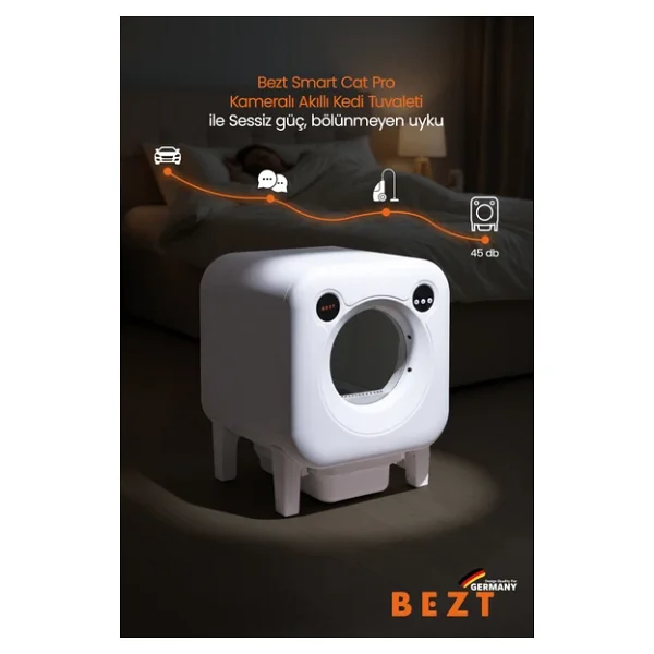 Bezt Smart Cat Pro Akıllı Otomatik Kedi Tuvaleti - Görsel 10