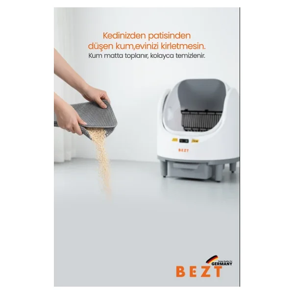 Bezt Pure Cat Akıllı Otomatik Kedi Tuvaleti - Görsel 5