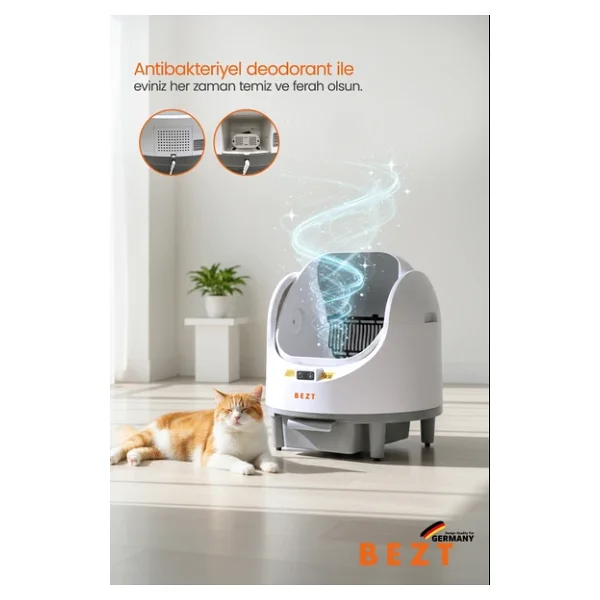 Bezt Pure Cat Akıllı Otomatik Kedi Tuvaleti - Görsel 4