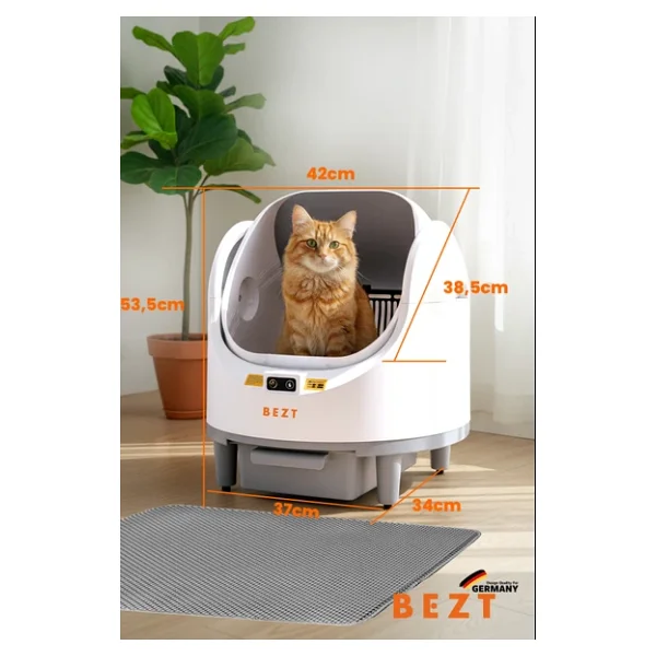 Bezt Pure Cat Akıllı Otomatik Kedi Tuvaleti - Görsel 7