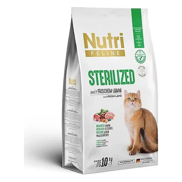 Nutri Feline Sterilised Kuzu Etli 10 Kg Kısırlaştırılmış Yetişkin Kedi Maması - Görsel 10