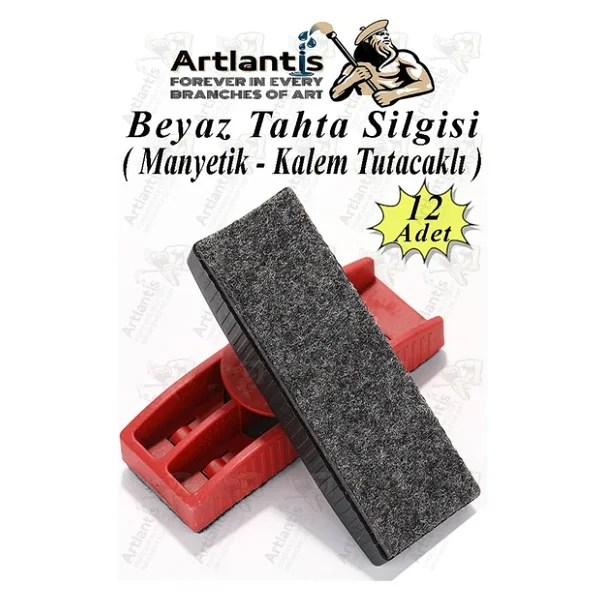 Yazı Tahta Kalemi Ve Yazı Tahta Silgisi Plastik Mıknatıslı 1 Paket Beyaz Yazı Tahtası Kalemi Silgisi Ve Kartuşu Manyetik - Görsel 5