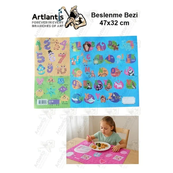 Beslenme Bezi Erkek Modeli Yıkanabilir 32x47 Cm 1 Adet Beslenme Örtüsü Okul Öncesi Kreş Anasınıfı İlkokul İçin İdeal - Görsel 8