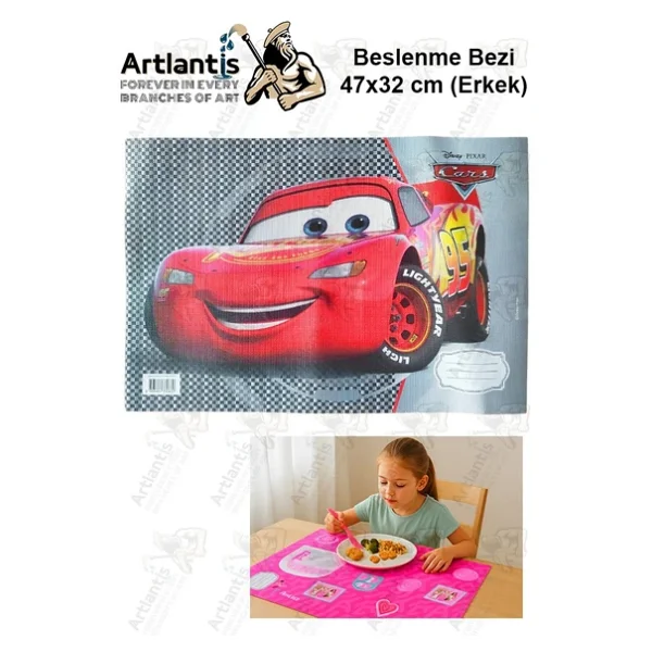 Beslenme Bezi Erkek Modeli Yıkanabilir 32x47 Cm 1 Adet Beslenme Örtüsü Okul Öncesi Kreş Anasınıfı İlkokul İçin İdeal - Görsel 9