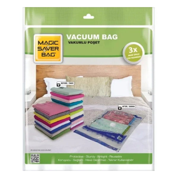 100x130 Mega Vakumlu Poşet Hurç Bag-Findit - Görsel 3