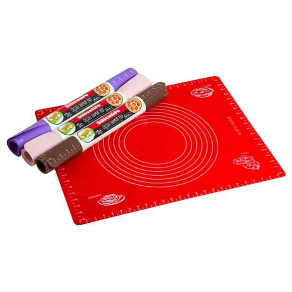 Silikon Ölçülü Hamur Açma Matı Hamur Açma Örtüsü Büyük Boy 50x40-Findit - Görsel 5