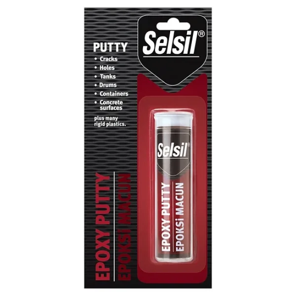 Selsil Epoxy Putty - Epoksi Macun Isıya Dayanıklı Yapıştırcı 57gr Ahşap - Metal - Cam - Seramik (2818) - Görsel 3