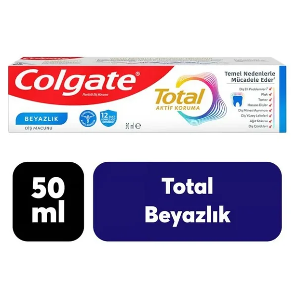 Colgate Diş Macunu Total Aktif Koruma 50ml - Görsel 3